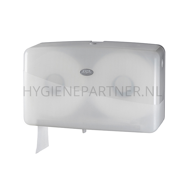 DP101027-50 Euro Products Pearl White toiletroldispenser duo mini jumbo